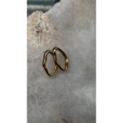 Brinco Orgânico Vazado – Dourado