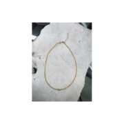 Choker Cristais com Entremeio Azeitona – Amarelo no Banho de Ouro