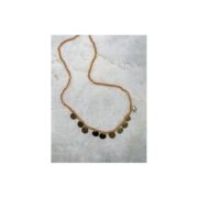 Choker Cristais com Medalhas Douradas