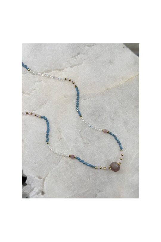 Choker Cristais com Pedras Naturais